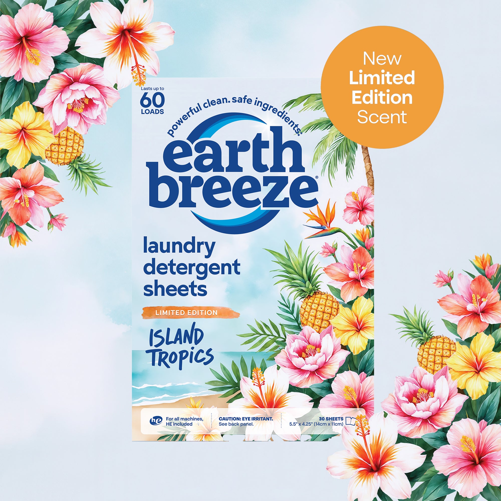 Island Tropics Laundry Detergent Sheets